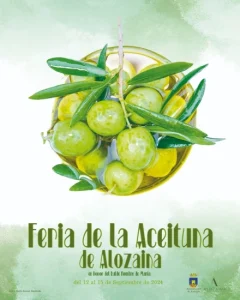 Cartel de la Feria de la Aceituna de Alozaina 2024