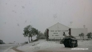 El Martes 20 de Enero por la tarde la nieve llegó a El Torcal de Antequera