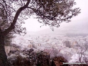 Alfarnate tras la nevada de Enero de 2015