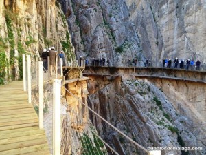 Vista del nuevo Caminito del Rey