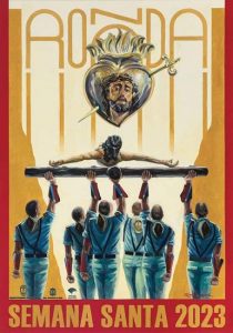 Cartel de la Semana Santa de Ronda 2023. De César Ramírez