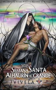 Cartel anunciador de la Semana Santa de Alhaurín El Grande, creado por el artista Jesús Calzada