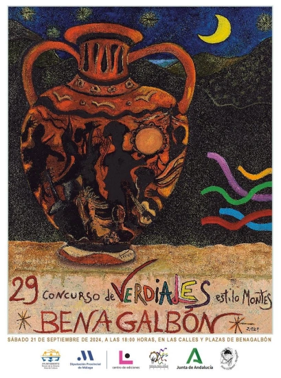 Cartel del Concurso Tradicional de Verdiales de Benagalbón 2024