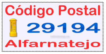 Código postal 29194 de Alfarnatejo, Málaga