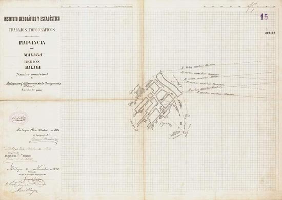 primer diseño del que hoy es Villanueva de la Concepción
